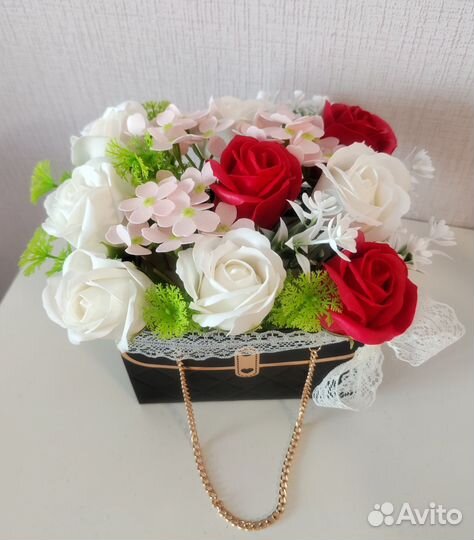 Букет из мыльных цветов