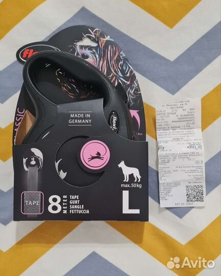 Поводок рулетка для собак 8 м до 50 кг