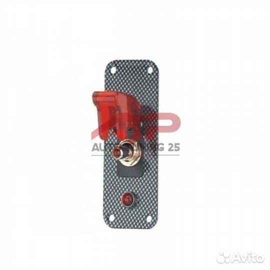 Тумблер - с лампой/под карбон