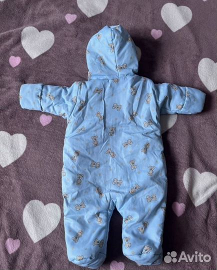 Детский демисезонный комбинезон 56