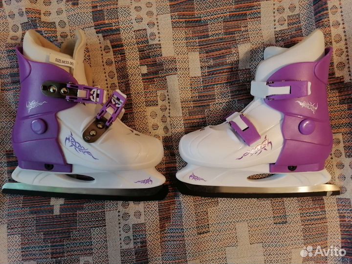 Продам коньки новые, 33-36размер