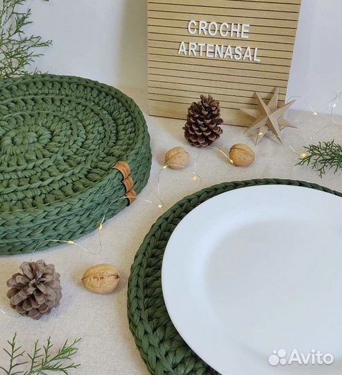 Вязаные салфетки