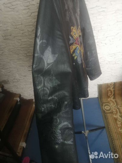 Кожаная куртка ED Hardy by Christian Audigier Lede