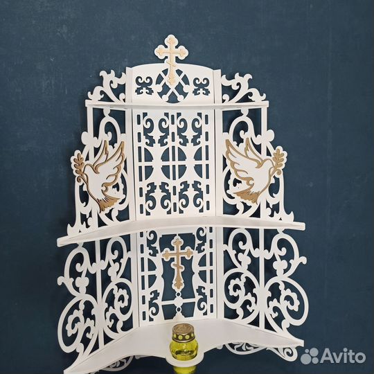 Полка для икон Иконостас Модель 130 Красный угол 1