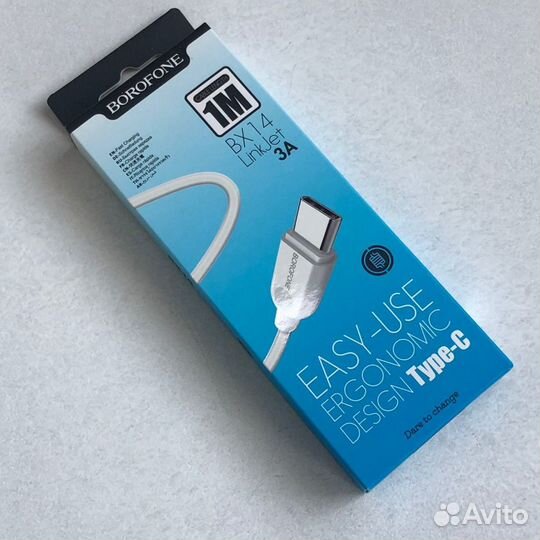 Кабель USB на Tape-C BX14 белый