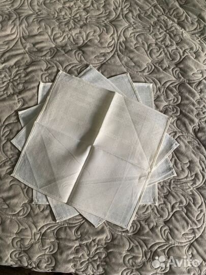 Скатерть льняная СССР новая с салфетками