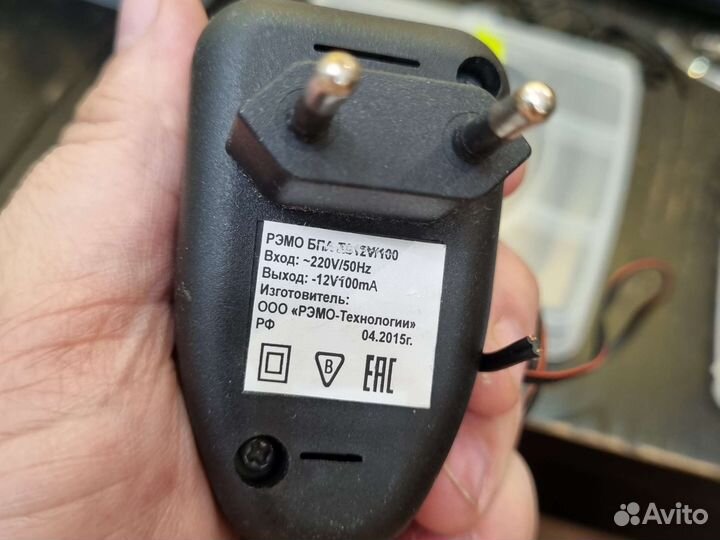 Блок питания адаптер 12в постоянки 100мА