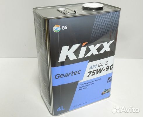 Масло трансмиссионное Kixx 75W90 Geartec GL-5 синт