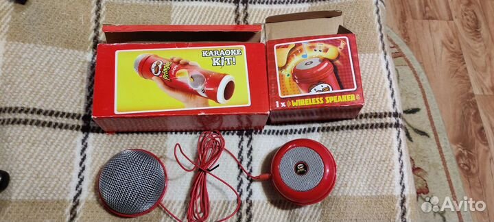 Bluetooth колонка и микрофон Pringles