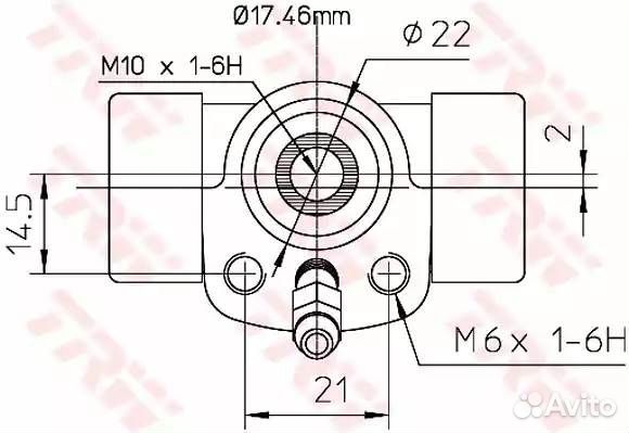 Цилиндр тормозной audi 100/80/VW caddy/G2/passat/p