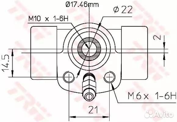 Цилиндр тормозной audi 100/80/VW caddy/G2/passat/p