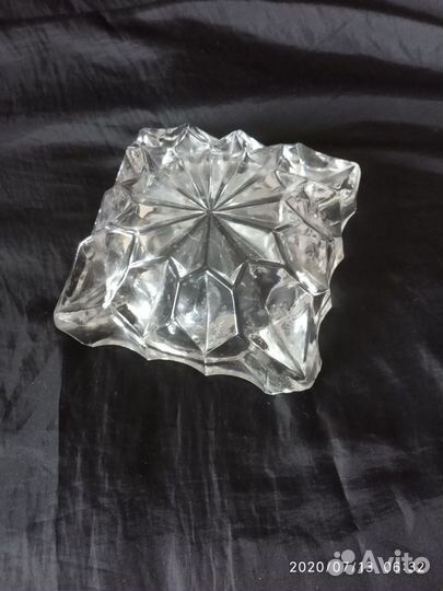 Две хрустальных пепельницы СССР