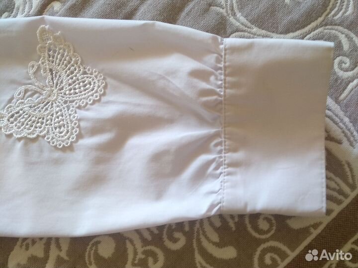 Блузка белая школьная 152