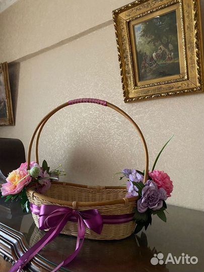 Корзина плетеная для грибов