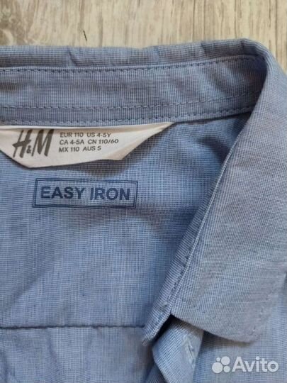 Рубашка H&M 4-5 лет