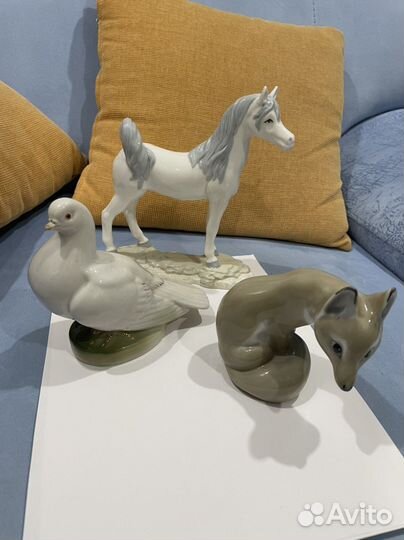 Статуэтки лошадь, голубь