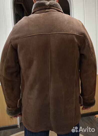 Дубленка натуральная мужская размер 50 52