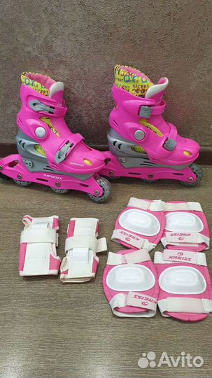 Роликовые коньки детские раздвижные