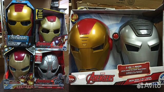 Маски электронные Iron Man, War Machine, Ultron