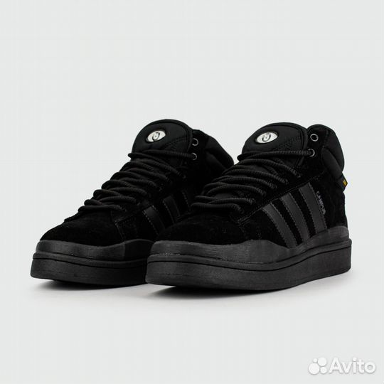 Adidas Campus Black with Fur
