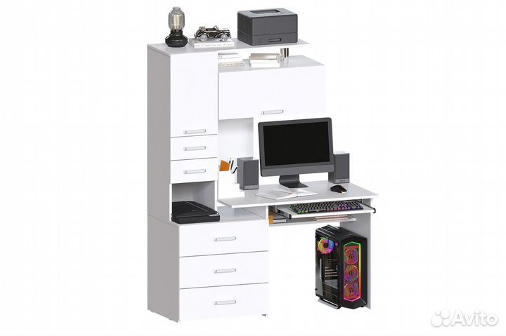 Компьютерный стол / Стол с полками