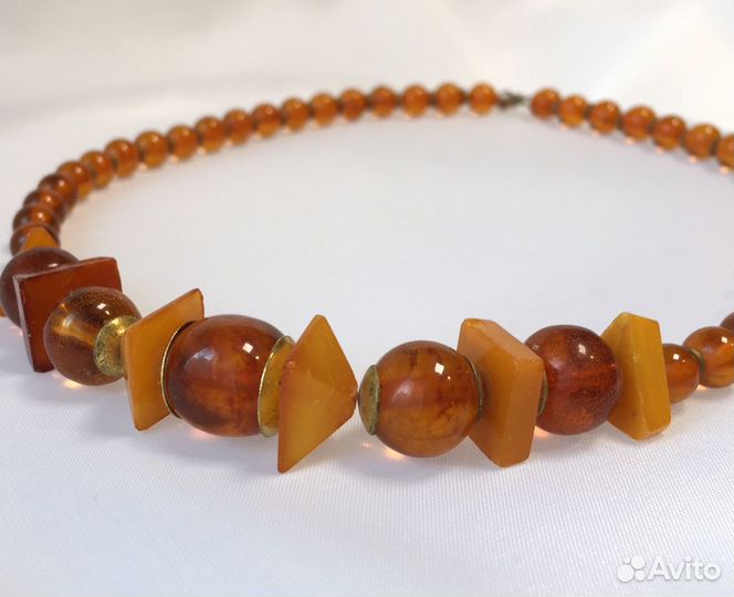 Натуральный Янтарь Бусы Янтарные Интересные СССР