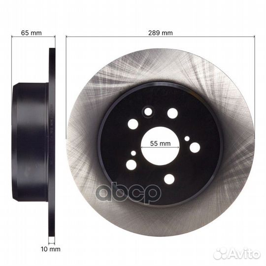 Диск тормозной BR0101S avantech