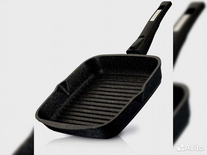 Сковорода гриль 26*26см Гранит star