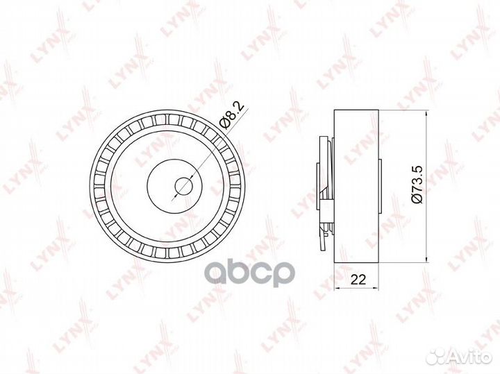 Ролик ремня грм renault logan/sandero 1.4-1.6i