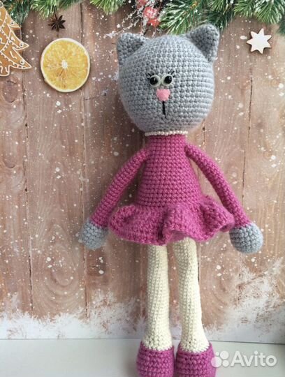 Вязаная кошечка