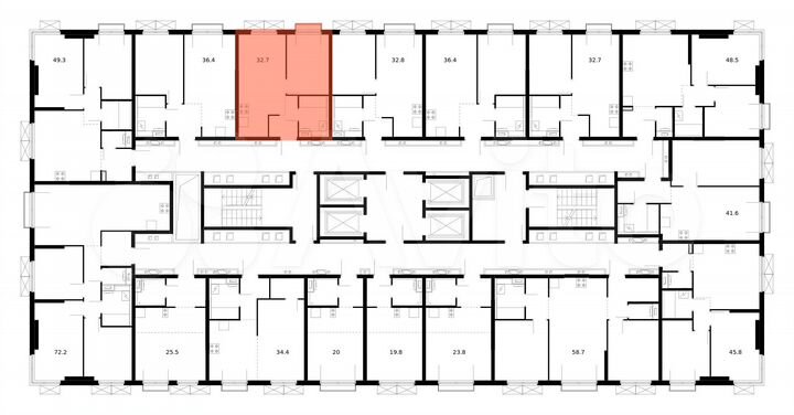 1-к. квартира, 32,7 м², 8/33 эт.