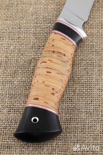 Нож Ангара из стали 95х18, рукоять черный граб и б