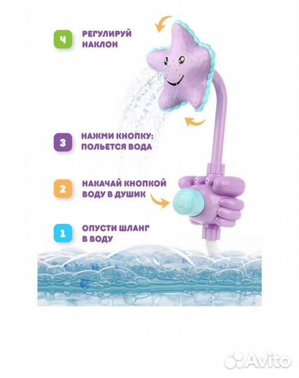 Игрушки для ванной на присосках с 0