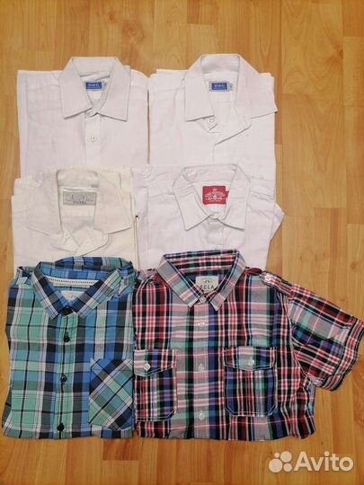 Рубашки, жилет школьный р-р 134-146