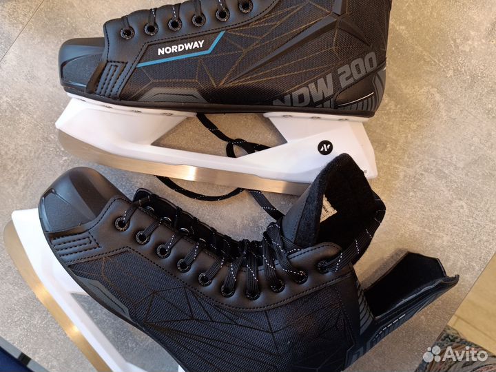 Коньки хоккейные Norway 45 новые заточенные