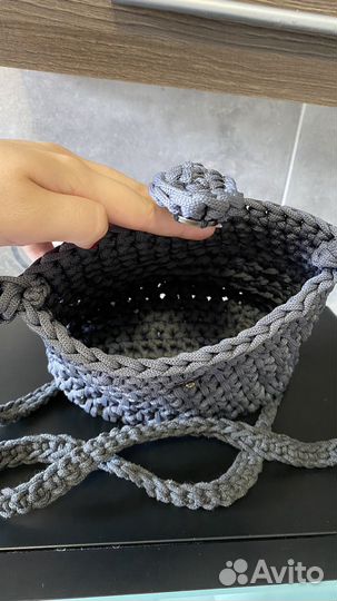 Вязанная сумка ручной работы