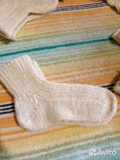 Теплые детские носки, шерсть, ангора