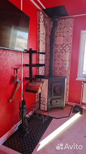 Дровница для камина в стиле лофт