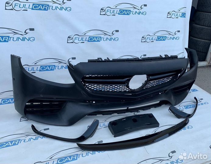 Передний бампер Mercedes w213 стиль AMG e63s
