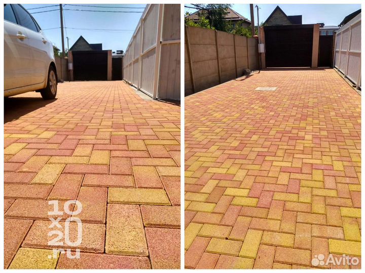 Тротуарная плитка, бордюры с работой под ключ