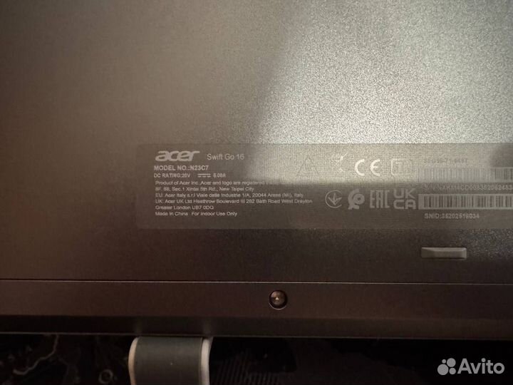Acer swift go 16 oled sfg16-71-549t