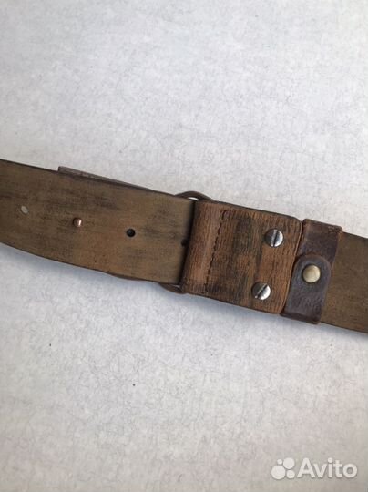 Ремень кожаный ручной работы