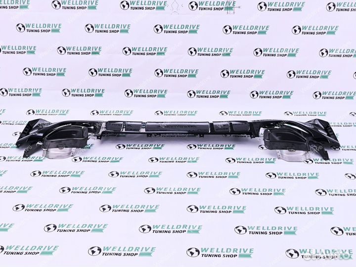 Диффузор BMW 3 G20 G21 рест M340 с насадками