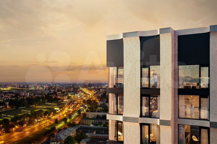 1-к. апартаменты, 37 м², 29/30 эт.