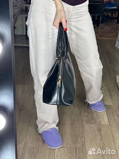 Сумка gaetano riva черная кожа италия