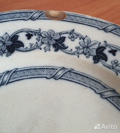 Тарелка блюдо. 19 век, Англия