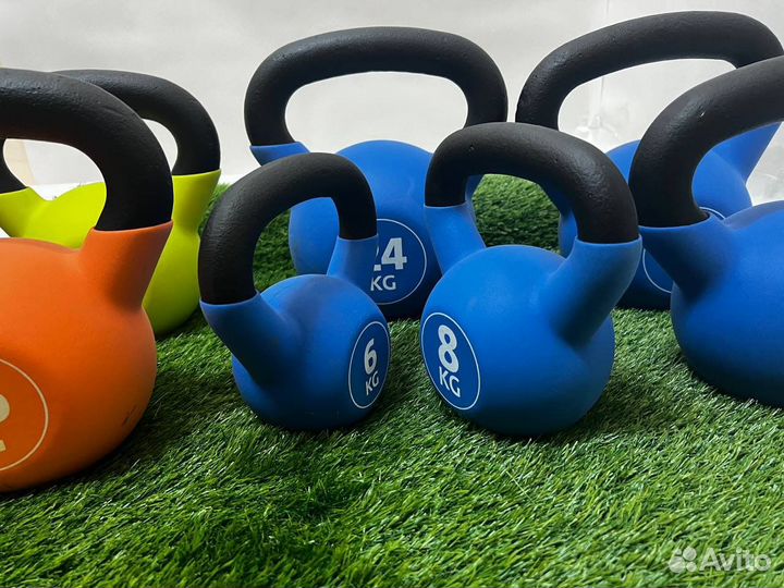 Гири чугунные обрезиненные 6-24 кг