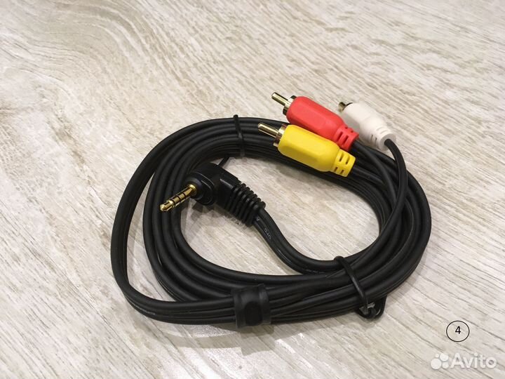 3 RCA аудио, видео кабель 3,5мм AUX штекер