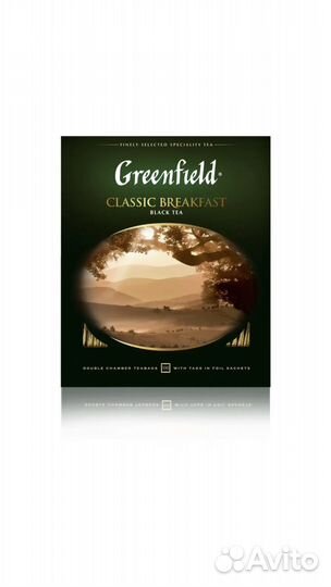 Чай гринфилд черный 100п