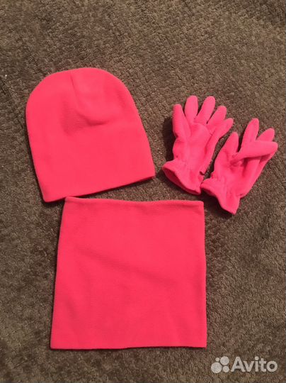 Шапка+шарф 3-4-5 лет